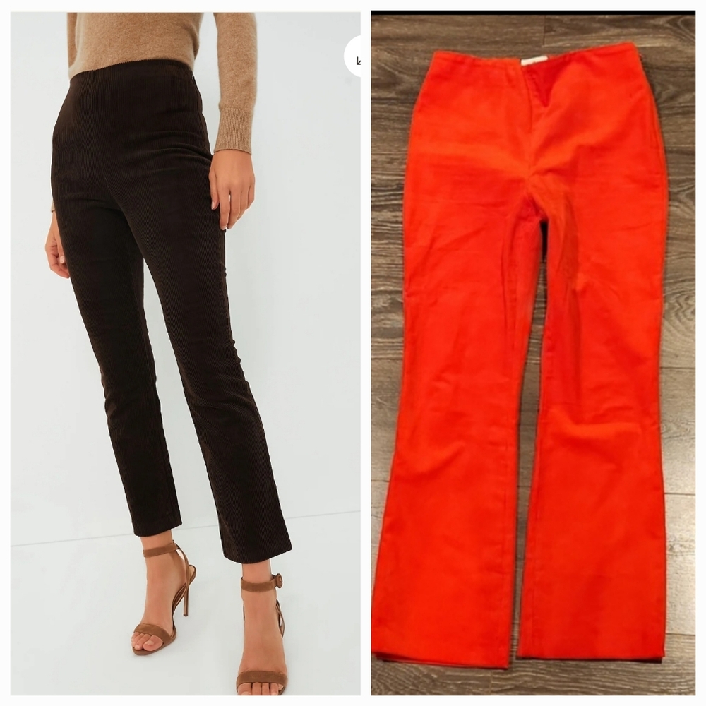 ❤️ NWOT! TUCKERNUCK CORDUROY ASHFORD HIGH RISE FLARE ANKLE PANTS, LARGE (12)
